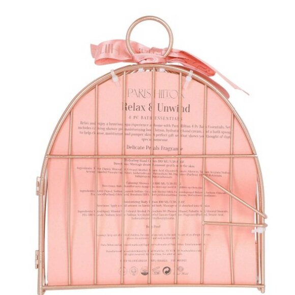 Paris Hilton 4 Piece Relax & Unwind Bath Essential Kit Delicate Petals - Picture 2 of 6